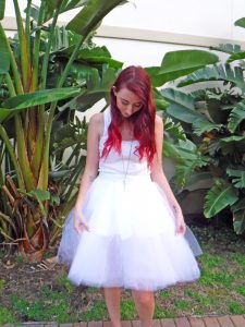 white tulle skirt